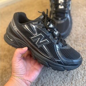 New Balance Black and Gray Running Shoes